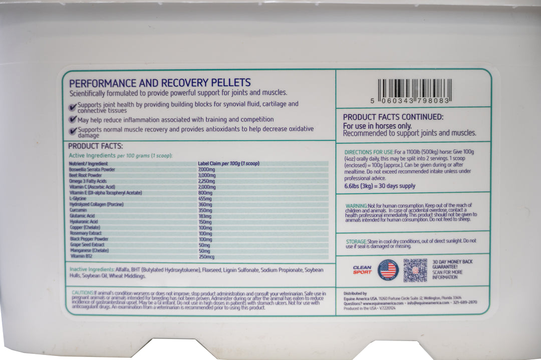 Performance & Recovery Pellets