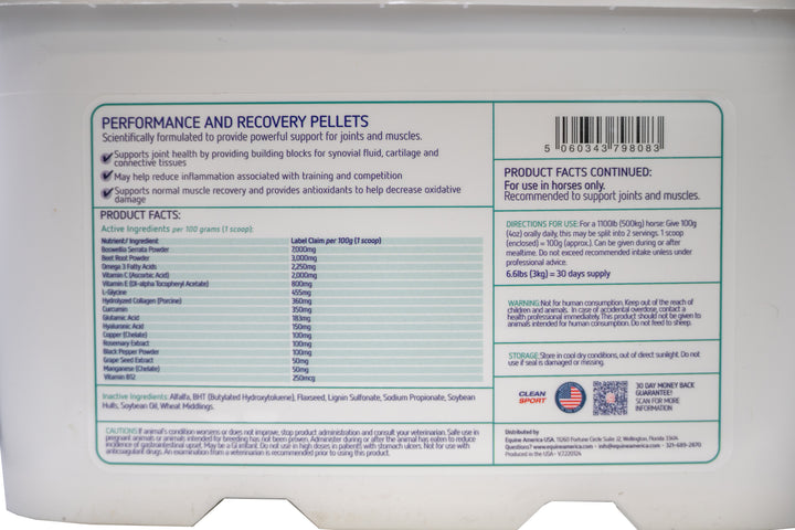 Performance & Recovery Pellets